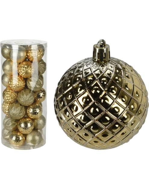 Zdjęcie: Bombka złota 6 cm - 35 sztuk w tubie KOOPMAN