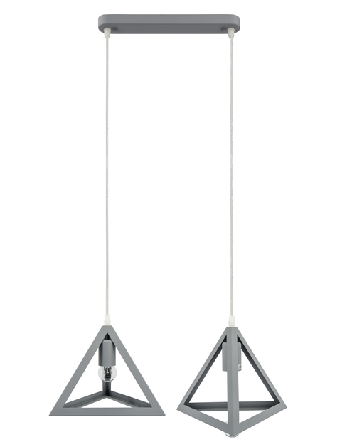 Zdjęcie: Lampa wisząca Romb 6804/2 GREY ELEM
