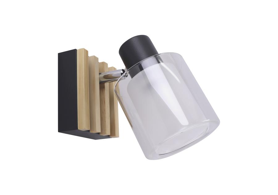 Zdjęcie: Oprawa ścienno-sufitowa Lamel E14 1D kolor czarny/sosna max 35 W STRUHM