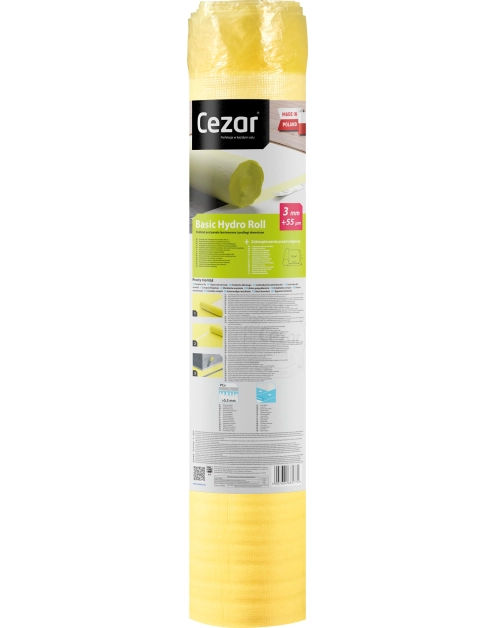 Zdjęcie: Podklad pod panele Basic Hydro Roll 3 mm żółty CEZAR
