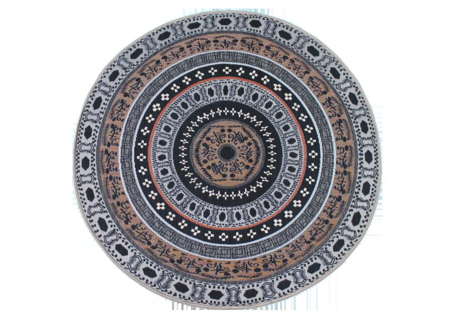 Zdjęcie: Dywan Borneo 5314-4 koło 120 cm czarne INDAVO