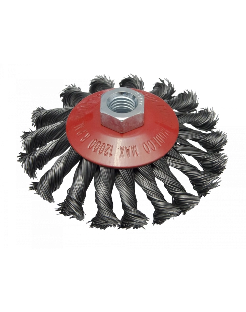 Zdjęcie: Szczotka tarczowa 115 mm stal do szlifierki kątowej - blister - RAWLPLUG