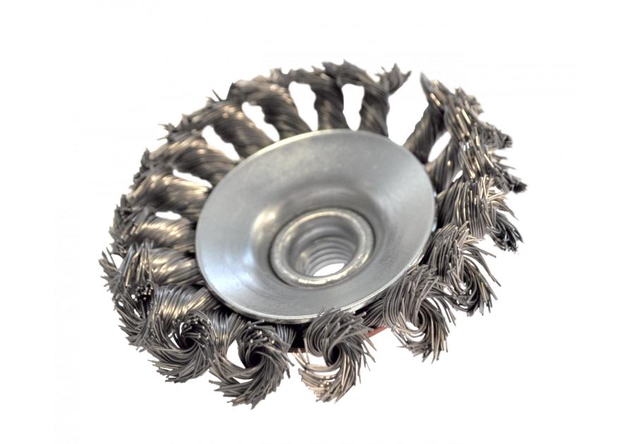 Zdjęcie: Szczotka tarczowa 115 mm stal do szlifierki kątowej - blister - RAWLPLUG