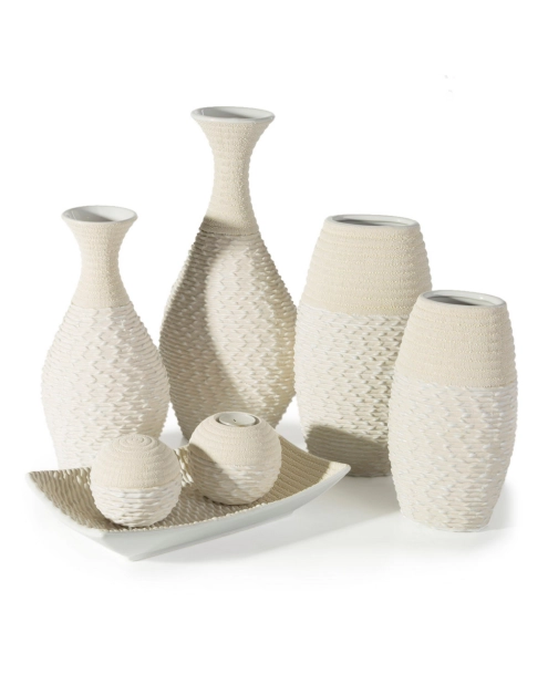 Zdjęcie: Wazon dekoracyjny Allison 17x12x30 cm naturalny EUROFIRANY