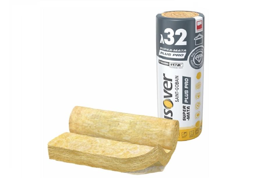 Zdjęcie: Wełna mineralna Super-Mata Plus PRO, grubość 150 mm ISOVER