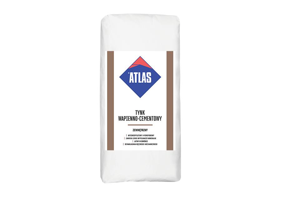 Zdjęcie: Tynk wapienno-cementowy zewnętrzny 30 kg ATLAS