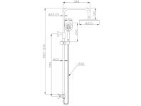 Zdjęcie: Deszczownia Imola Exe z baterią termostatyczną chrom INVENA