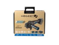 Zdjęcie: Szlifierka kątowa bezszczotkowa 125 mm z włącznikiem łopatkowym 18 V zestaw HOGERT TECHNIK