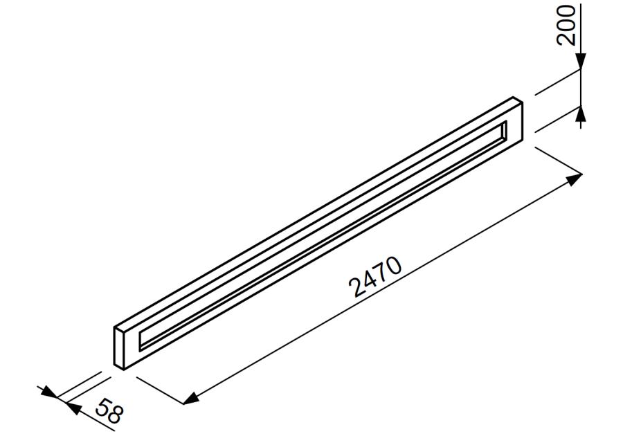 Zdjęcie: Podmurówka betonowa ogrodzenia DOX 20 247 szara JONIEC