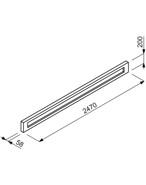 Zdjęcie: Podmurówka betonowa ogrodzenia DOX 20 247 szara JONIEC