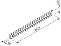 Zdjęcie: Podmurówka betonowa ogrodzenia DOX 20 247 szara JONIEC