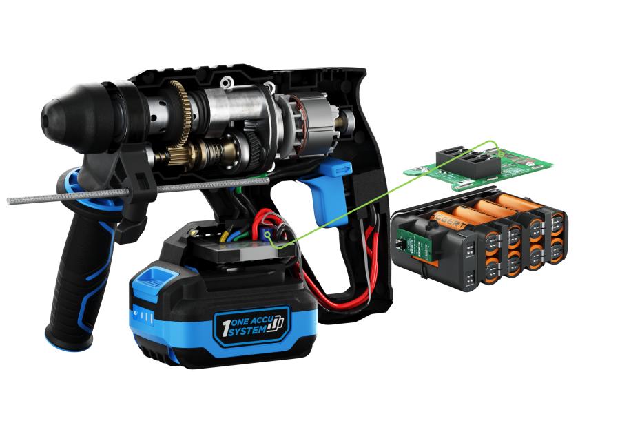 Zdjęcie: Młotowiertarka 4 funkcyjna bezszczotkowa HOGERT TECHNIK