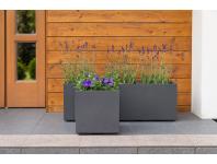 Zdjęcie: Kwietnik Karo 300x300x300 mm beton recycled, antracyt LAMELA