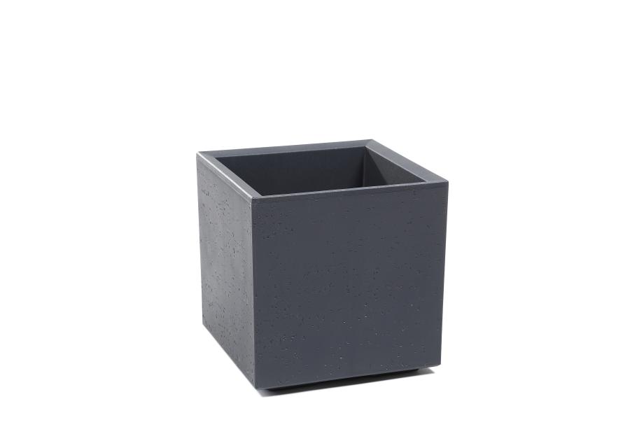 Zdjęcie: Kwietnik Karo 300x300x300 mm beton recycled, antracyt LAMELA