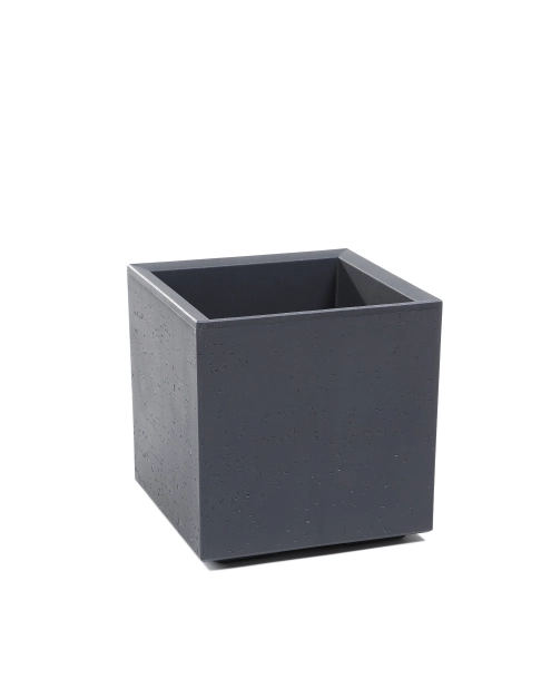 Zdjęcie: Kwietnik Karo 300x300x300 mm beton recycled, antracyt LAMELA