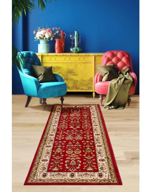 Zdjęcie: Dywan Clasic Velvet 80x200 cm klasyk bordowy MULTI-DECOR