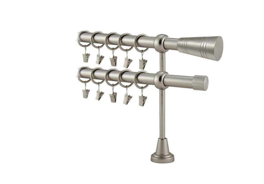 Zdjęcie: Karnisz podwójny Valentina fi 19 mm - 300 cm tubo satyna folia KARWEL