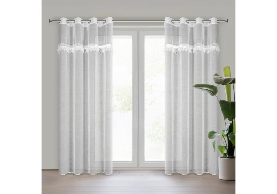Zdjęcie: Firana gotowa Kiara 140 x 250 cm biały EUROFIRANY