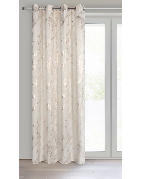 Zdjęcie: Zasłona gotowa Naira 140 x 250 cm kremowy EUROFIRANY