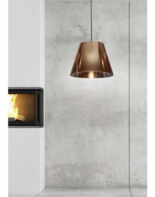 Zdjęcie: Lampa sufitowa wisząca Platino 1x60 W E27 kolor miedziany CANDELLUX