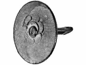 Pinezki kreślarskie mosiądzowane 9 mm, 50 sztuk HSI