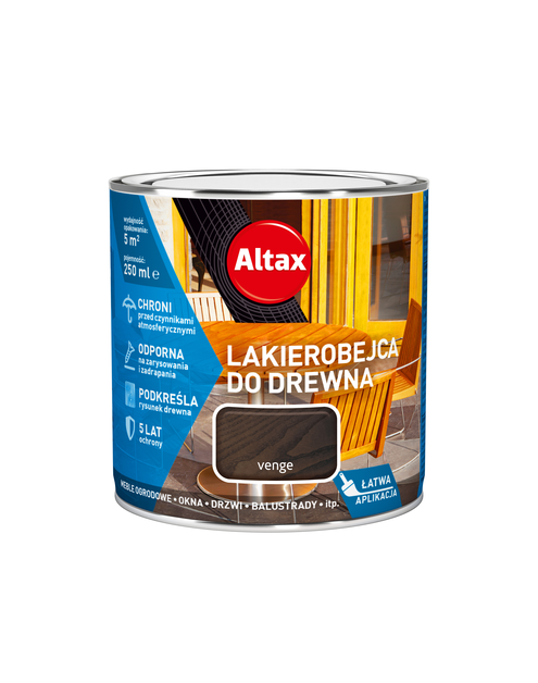 Zdjęcie: Lakierobejca do drewna 0,25 L venge ALTAX