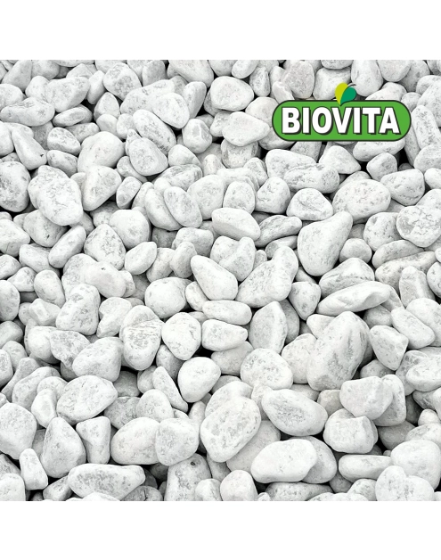 Zdjęcie: Otoczak Bianco Carrara White 25-40 mm biały szary 1000 kg BIOVITA