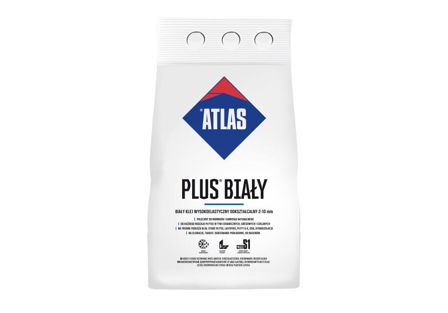 Zdjęcie: Klej do płytek Plus 5 kg biały ATLAS