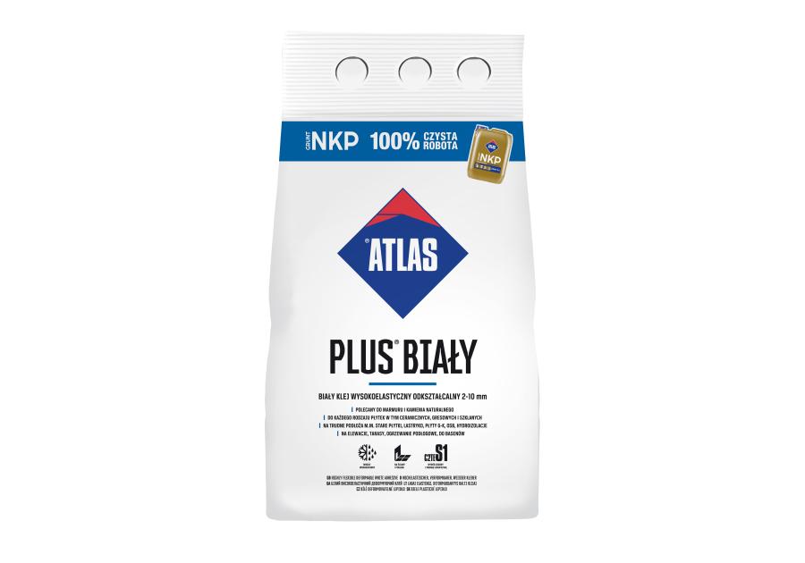 Zdjęcie: Klej do płytek Plus 5 kg biały ATLAS