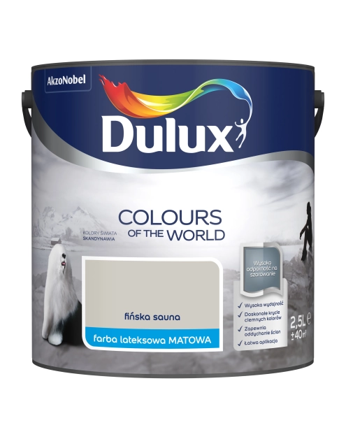 Zdjęcie: Farba do wnętrz Kolory Świata 2,5 L fińska sauna DULUX