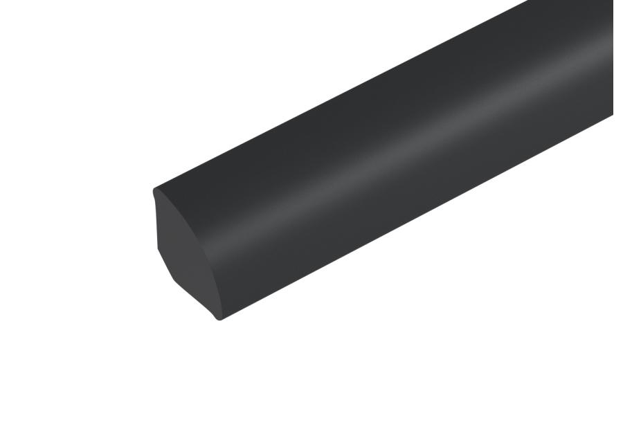 Zdjęcie: Ćwierćwałek PVC 13 mm czarny 2,5 m CEZAR
