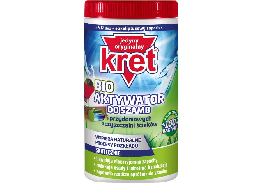 Zdjęcie: Aktywator do szamb i przydomowych oczyszczalni ścieków Bio 1 kg KRET