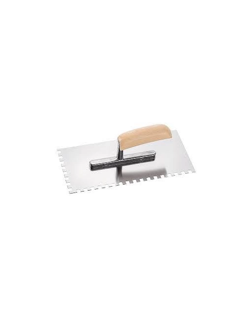 Zdjęcie: Kielnia zębata, stal nierdzewna/aluminium, 280 x 130 mm, ząb 10 x 10 mm CIRET