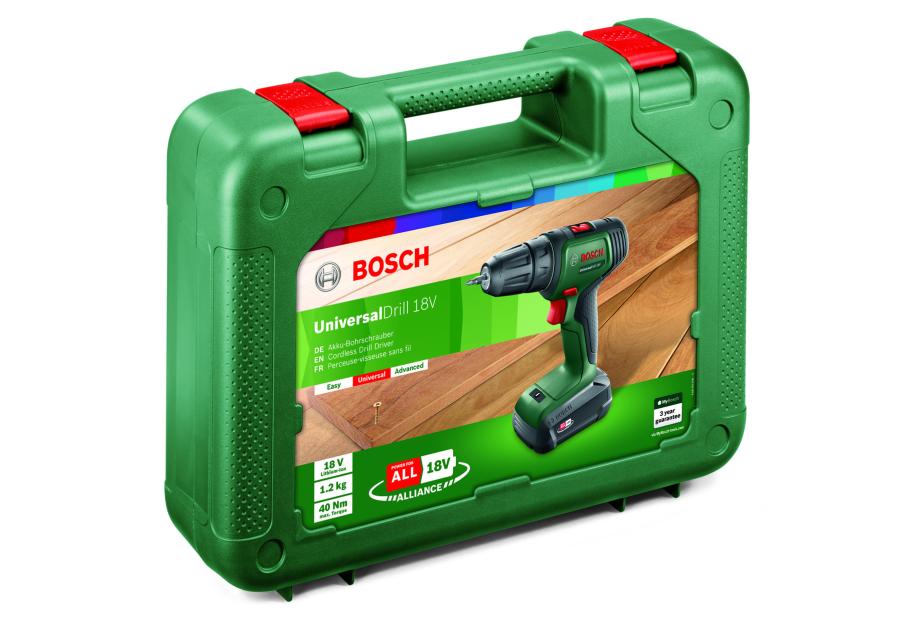 Zdjęcie: Wiertarko-wkrętarka akumulatorowa UniversalDrill 18 V BOSCH