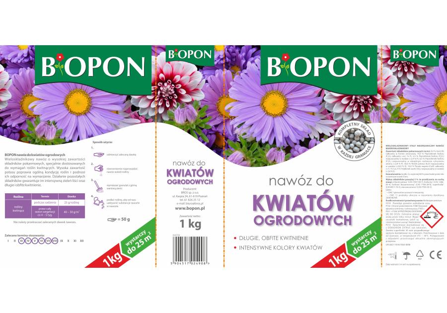 Zdjęcie: Nawóz do kwiatów ogrodowych 1 kg BOPON