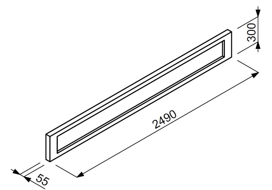 Zdjęcie: Podmurówka betonowa ogrodzenia DOX 30 249 szara JONIEC