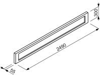 Zdjęcie: Podmurówka betonowa ogrodzenia DOX 30 249 szara JONIEC