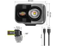 Zdjęcie: Latarka akumulatorowa czołowa 800lm SEOUL+ SMD Pro Series VA0196 VAYOX