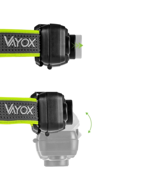 Zdjęcie: Latarka akumulatorowa czołowa 800lm SEOUL+ SMD Pro Series VA0196 VAYOX