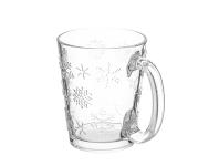 Zdjęcie: Kubek szklany 300 ml dekoracja śnieżynki ALTOM DESIGN