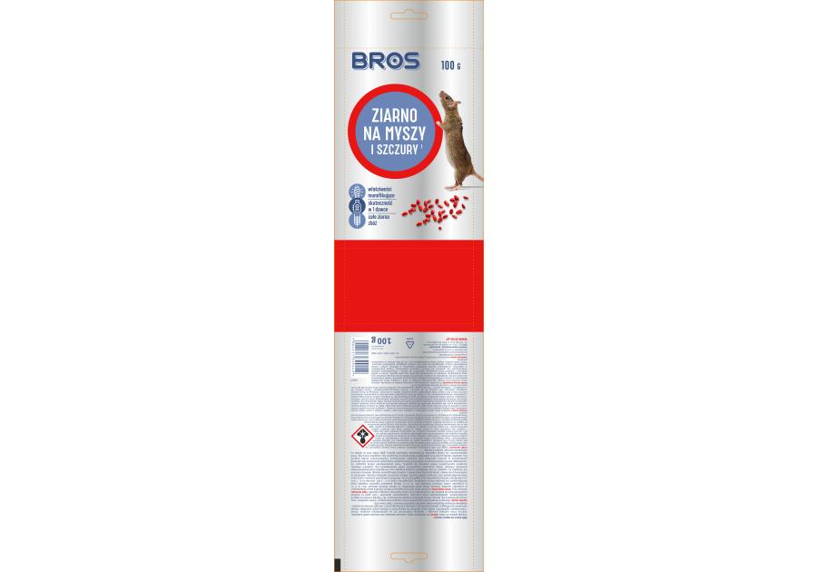 Zdjęcie: Ziarno na myszy i szczury 0,1 kg doypack BROS