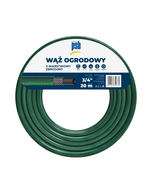 Zdjęcie: Wąż ogrodowy 3/4 - 20 m PSB