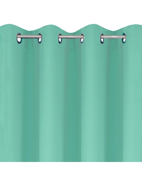 Zdjęcie: Zasłona Rita 140x250 cm miętowa na przelotkach EUROFIRANY