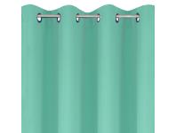 Zdjęcie: Zasłona Rita 140x250 cm miętowa na przelotkach EUROFIRANY
