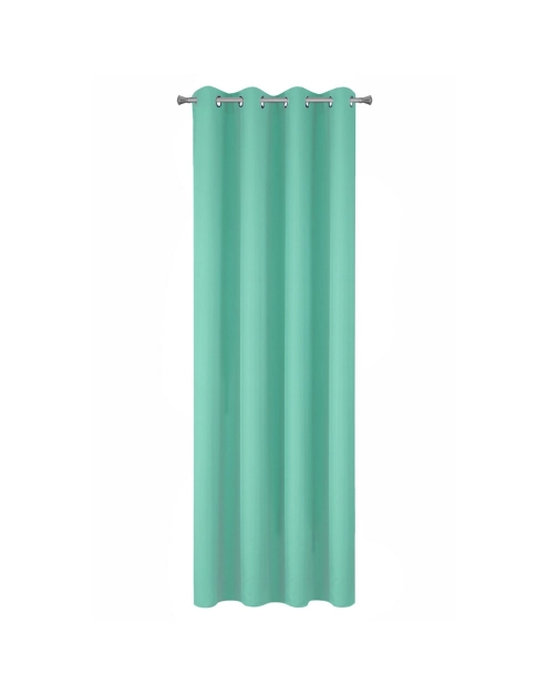 Zdjęcie: Zasłona Rita 140x250 cm miętowa na przelotkach EUROFIRANY