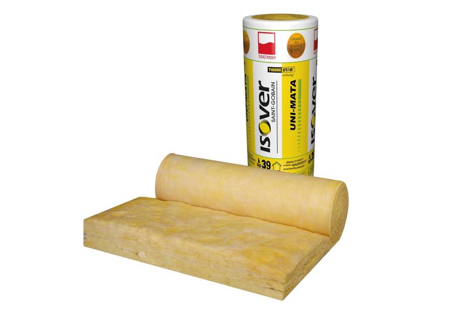 Zdjęcie: Wełna mineralna Uni-Mata, grubość 80 mm ISOVER