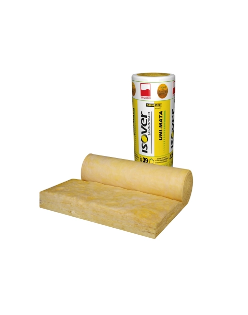 Zdjęcie: Wełna mineralna Uni-Mata, grubość 80 mm ISOVER
