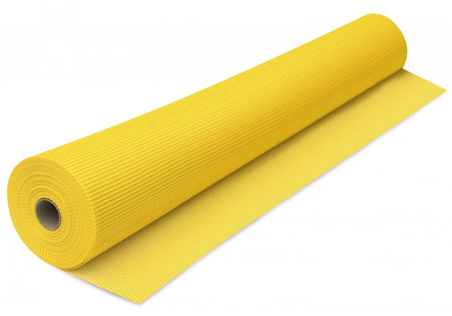 Zdjęcie: Siatka z włókna szklanego GG-150 do systemów ociepleń, żółta, szerokość 1,0 m, dł. 50 m KOELNER