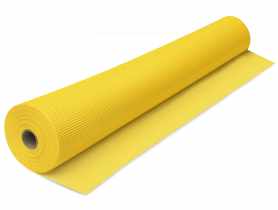 Siatka z włókna szklanego GG-150 do systemów ociepleń, żółta, szerokość 1,0 m, dł. 50 m KOELNER