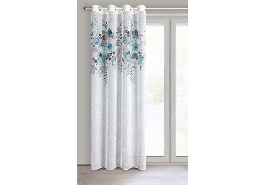 Zdjęcie: Zasłona gotowa D91 Greta 140x250 cm biały EUROFIRANY